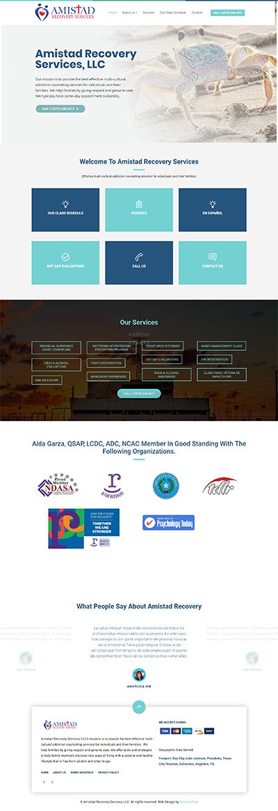 amistad recovery services full screenshot