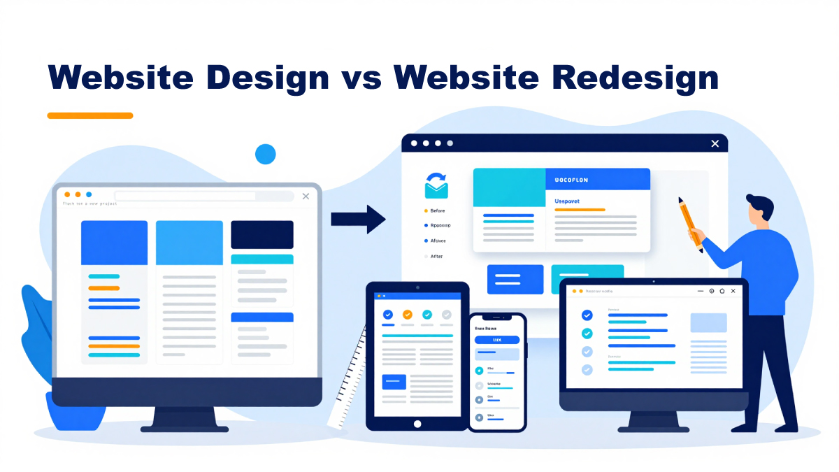 Website Design vs Website Redesign